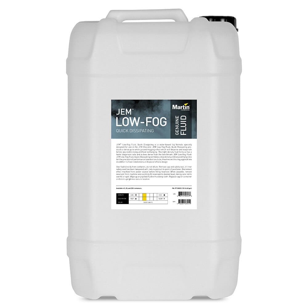 JEM Low-Fog Fluid, Quick Dissipating, 25 l P/N 97120833