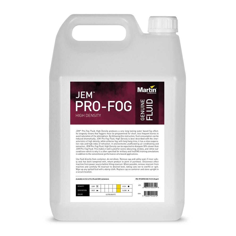 JEM Pro-Fog Fluid, High Density, 4x 5 l P/N 97120932