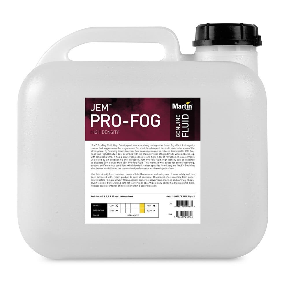JEM Pro-Fog Fluid, High Density, 9.5 l P/N 97120930