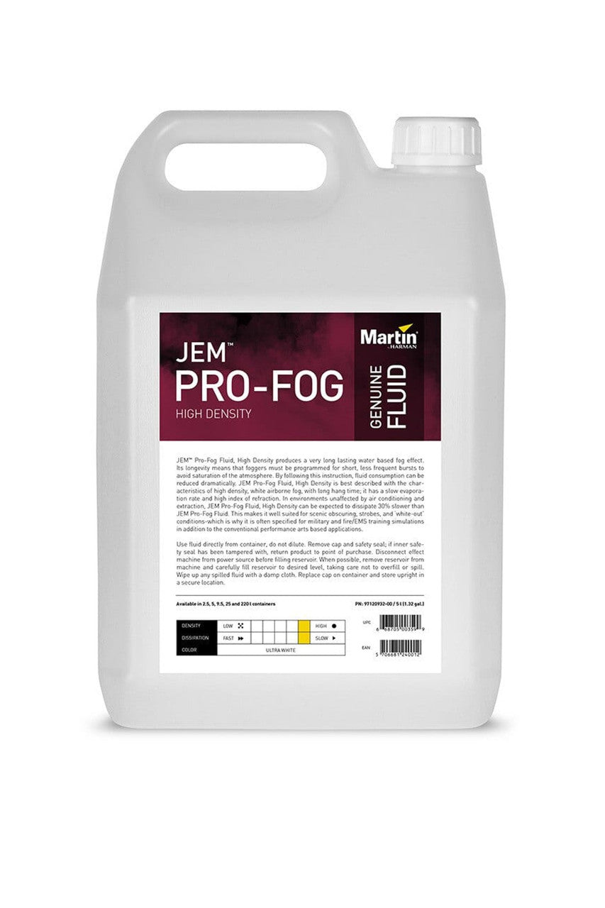 JEM Pro-Fog Fluid, High Density