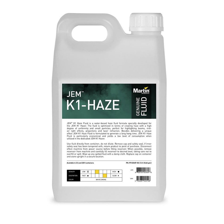 JEM K1 Haze Fluid,  4x 2.5 l P/N 97120407