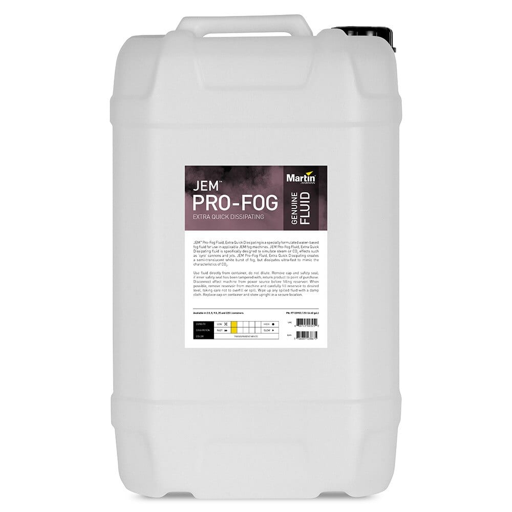 JEM Pro-Fog Fluid, Extra Quick Dissipating, 25 l P/N 97120903