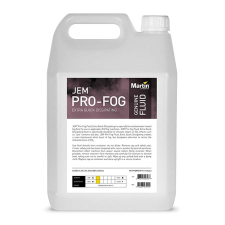 JEM Pro-Fog Fluid, Extra Quick Dissipating, 4x 5 l P/N 97120902