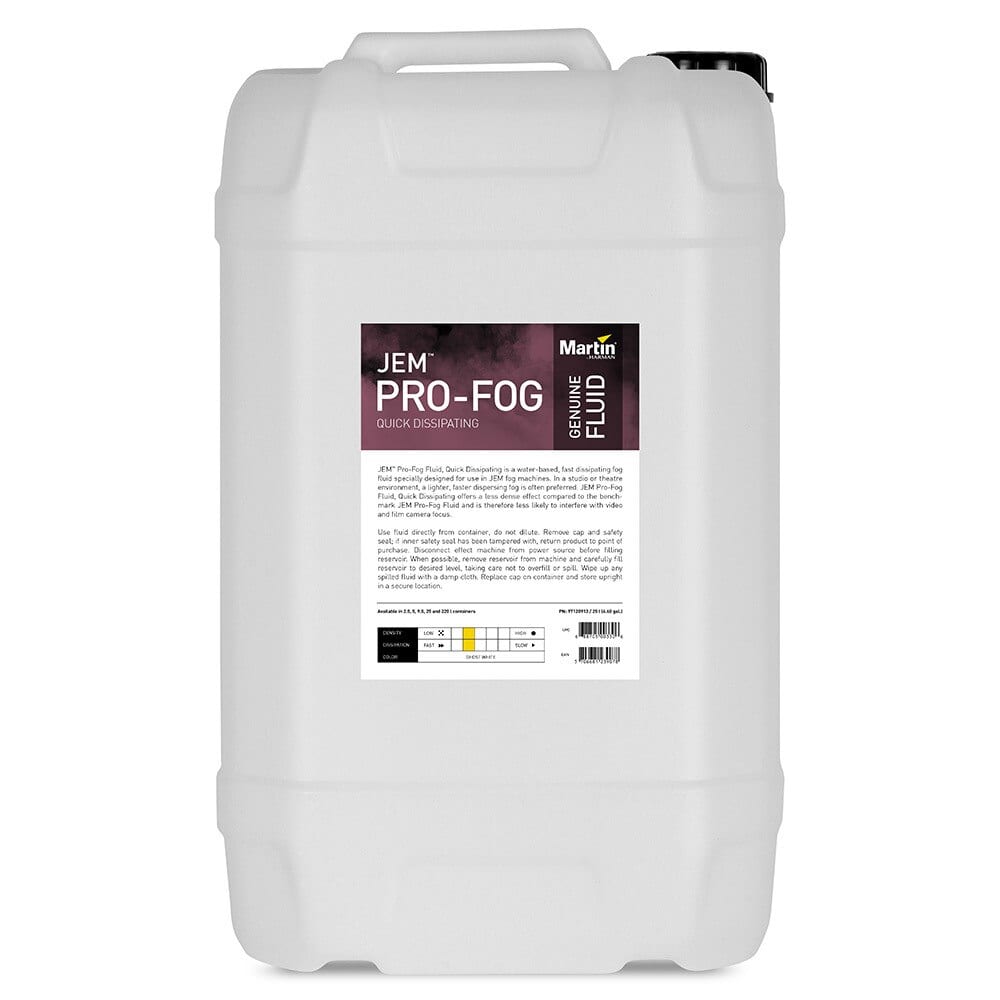 JEM Pro-Fog Fluid, Quick Dissipating, 25 l P/N  97120913