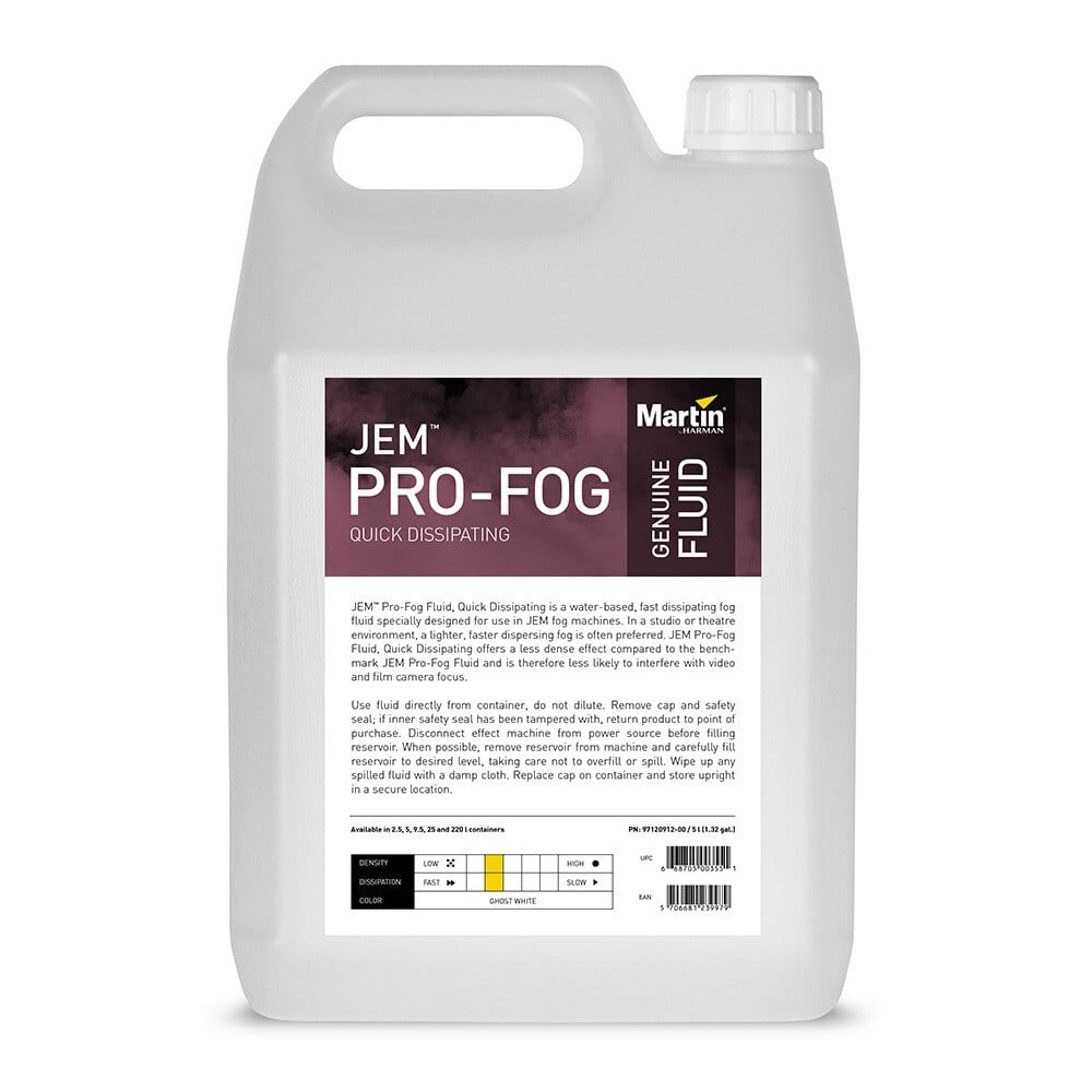 JEM Pro-Fog Fluid, Quick Dissipating, 4x 5 l P/N 97120912